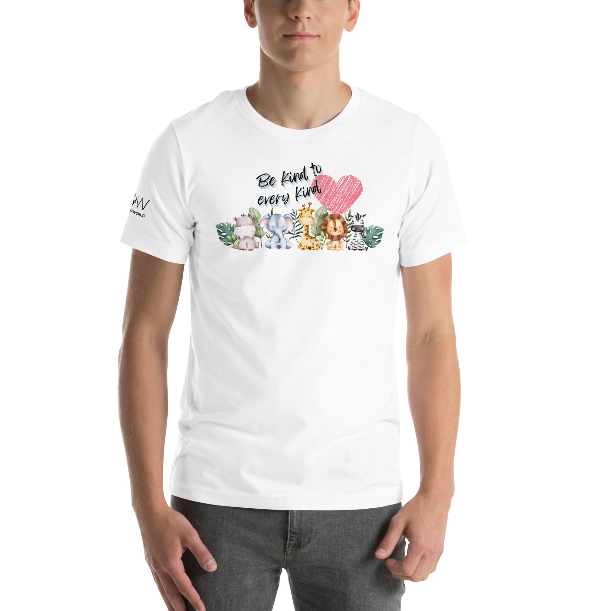 Be Kind to Every Kind White Motivational Men's T-Shirt