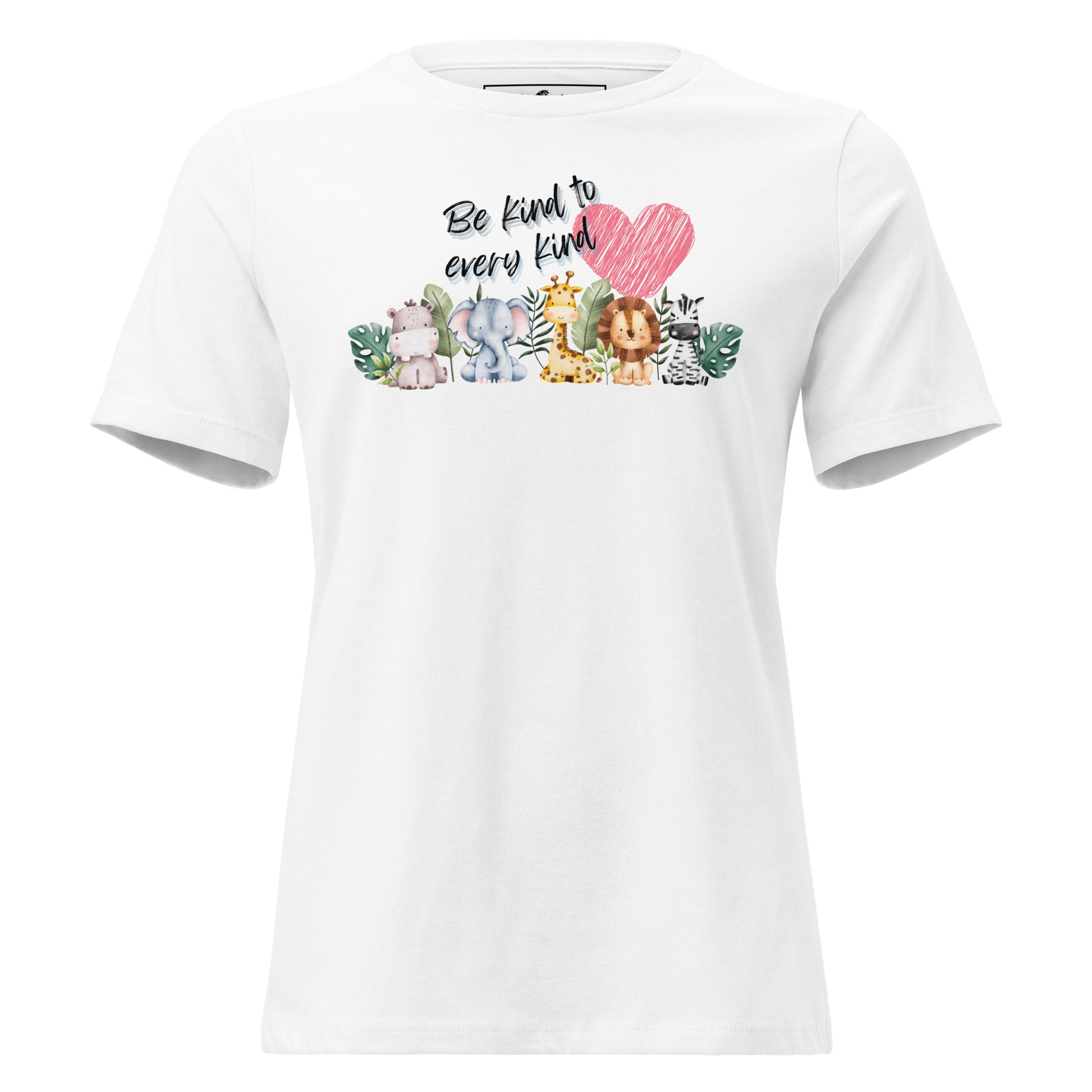 Be Kind to Every Kind White Motivational Women’s T-Shirt
