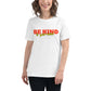 Be Kind to Your Mind - Bold Edition White Motivational Women’s T-Shirt Lifestyle
