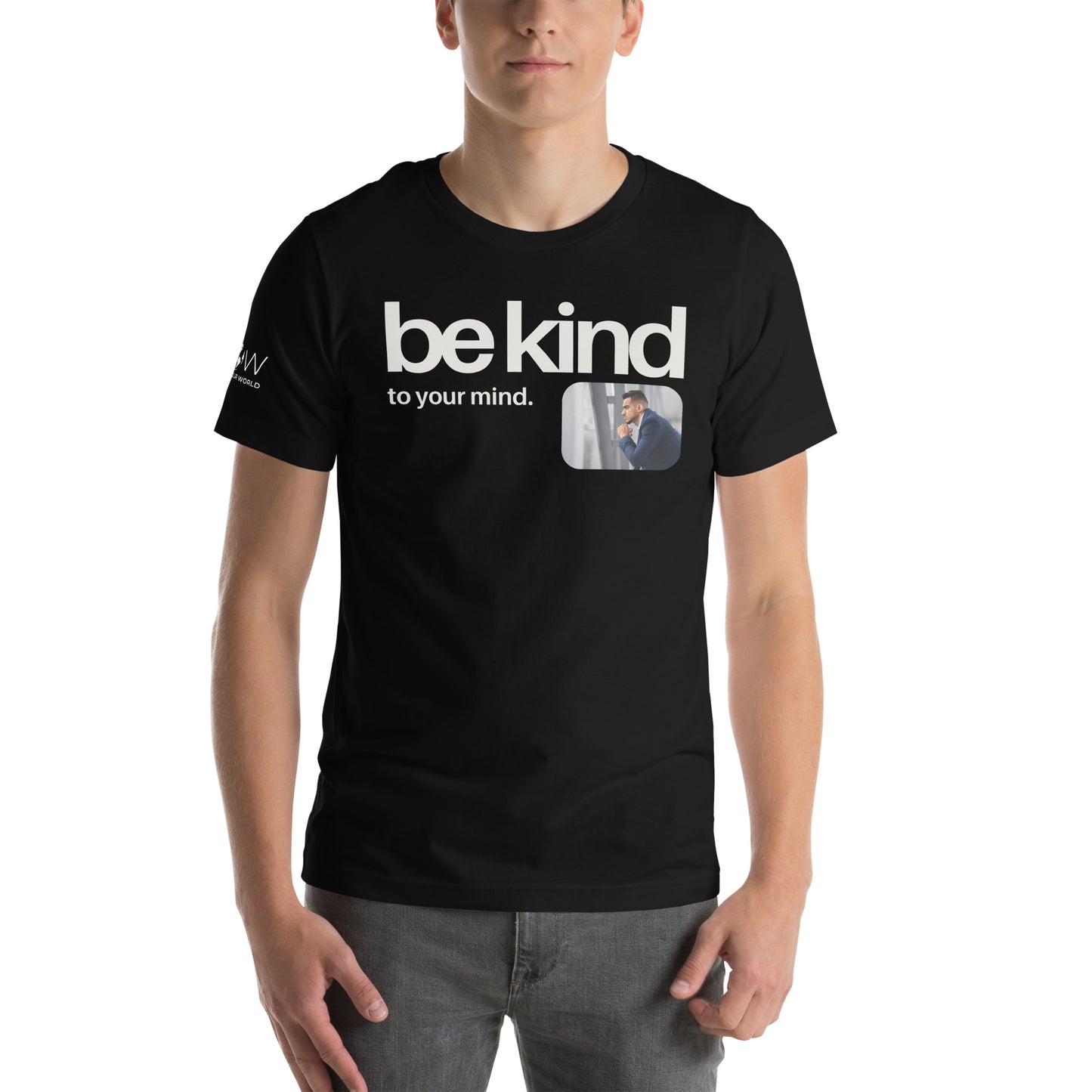 Be Kind to Your Mind - Minimalist Black Motivational Men's T-Shirt