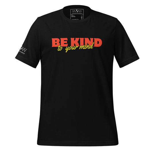 Be Kind to Your Mind Black Motivational Men's T-Shirt