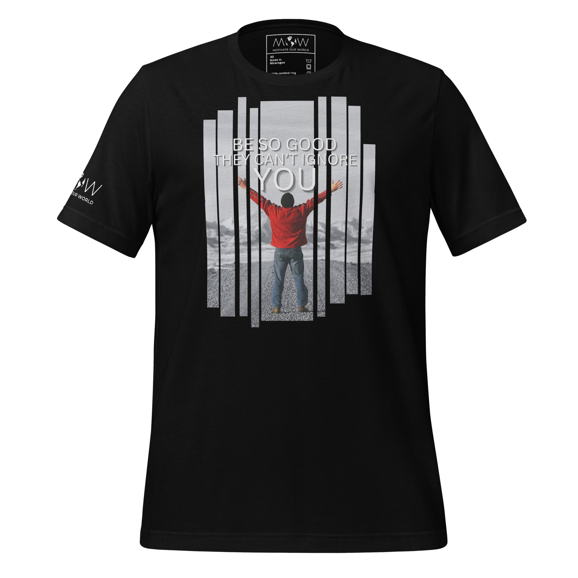 Be So Good Men's Motivational Black T-Shirt