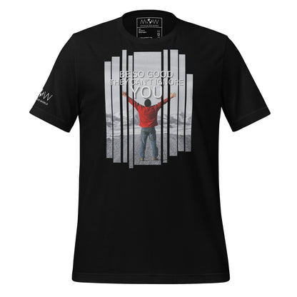 Be So Good Men's Motivational Black T-Shirt