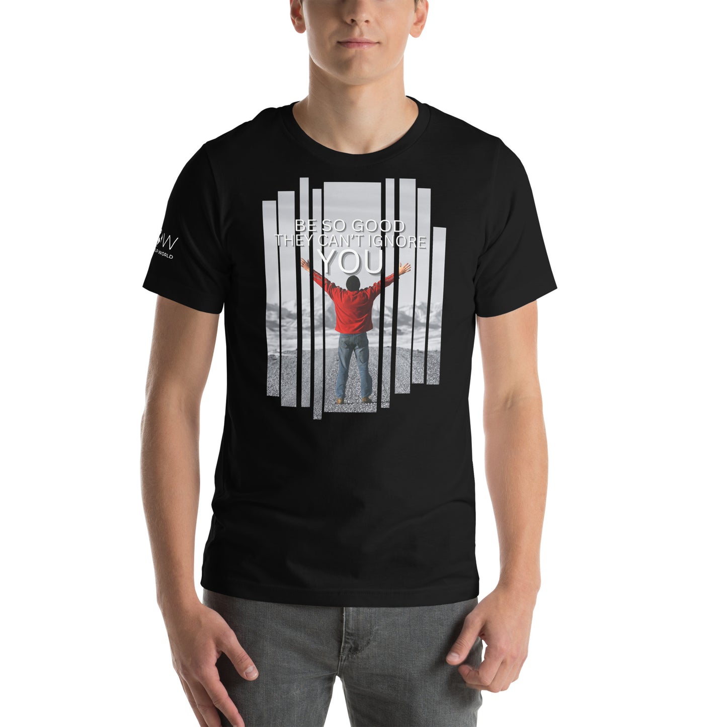 Be So Good Men's Motivational Black T-Shirt