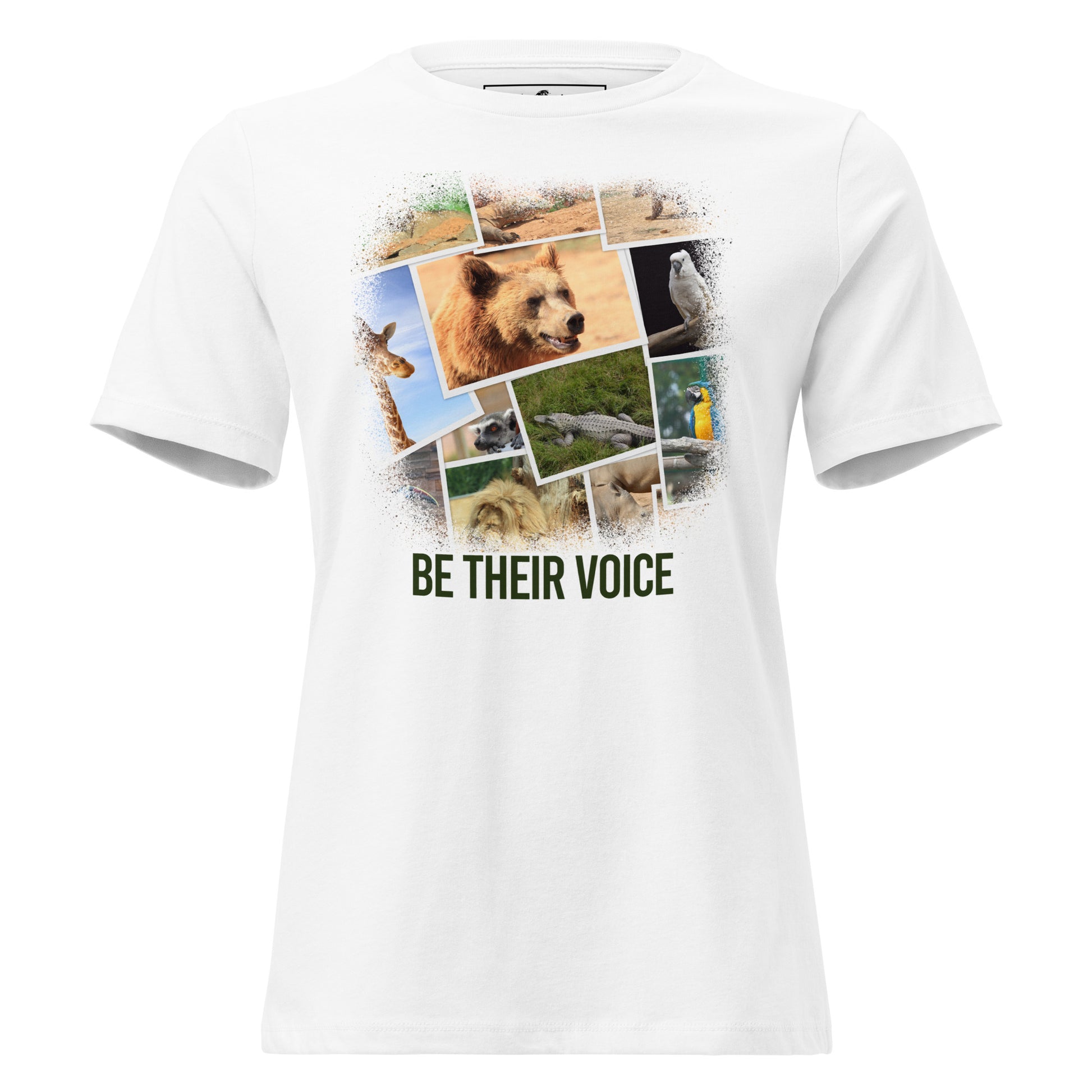 Be Their Voice - Wildlife White Motivational Women’s T-Shirt