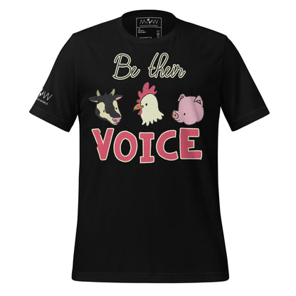 Be Their Voice Black Motivational Men's T-Shirt