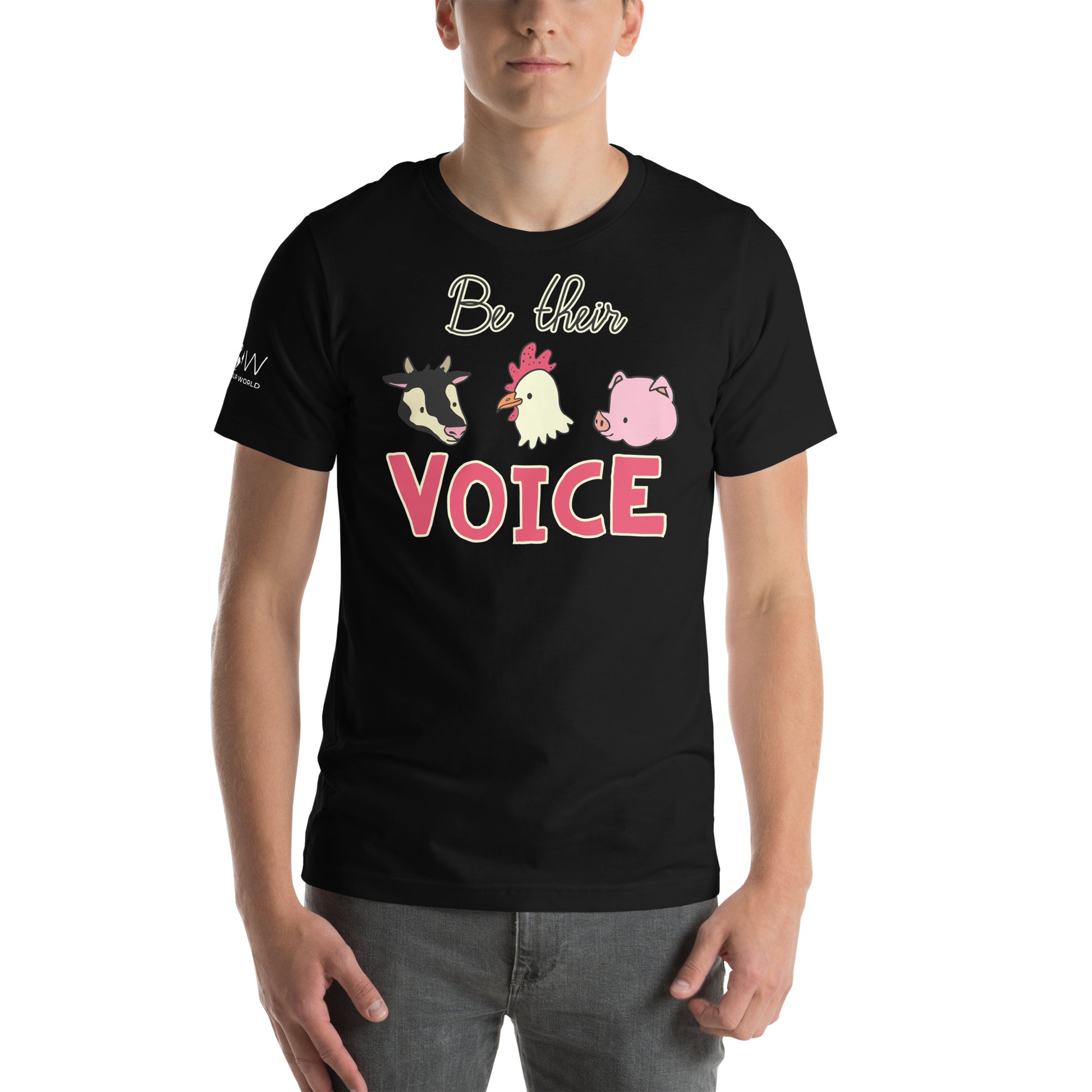 Be Their Voice Black Motivational Men's T-Shirt