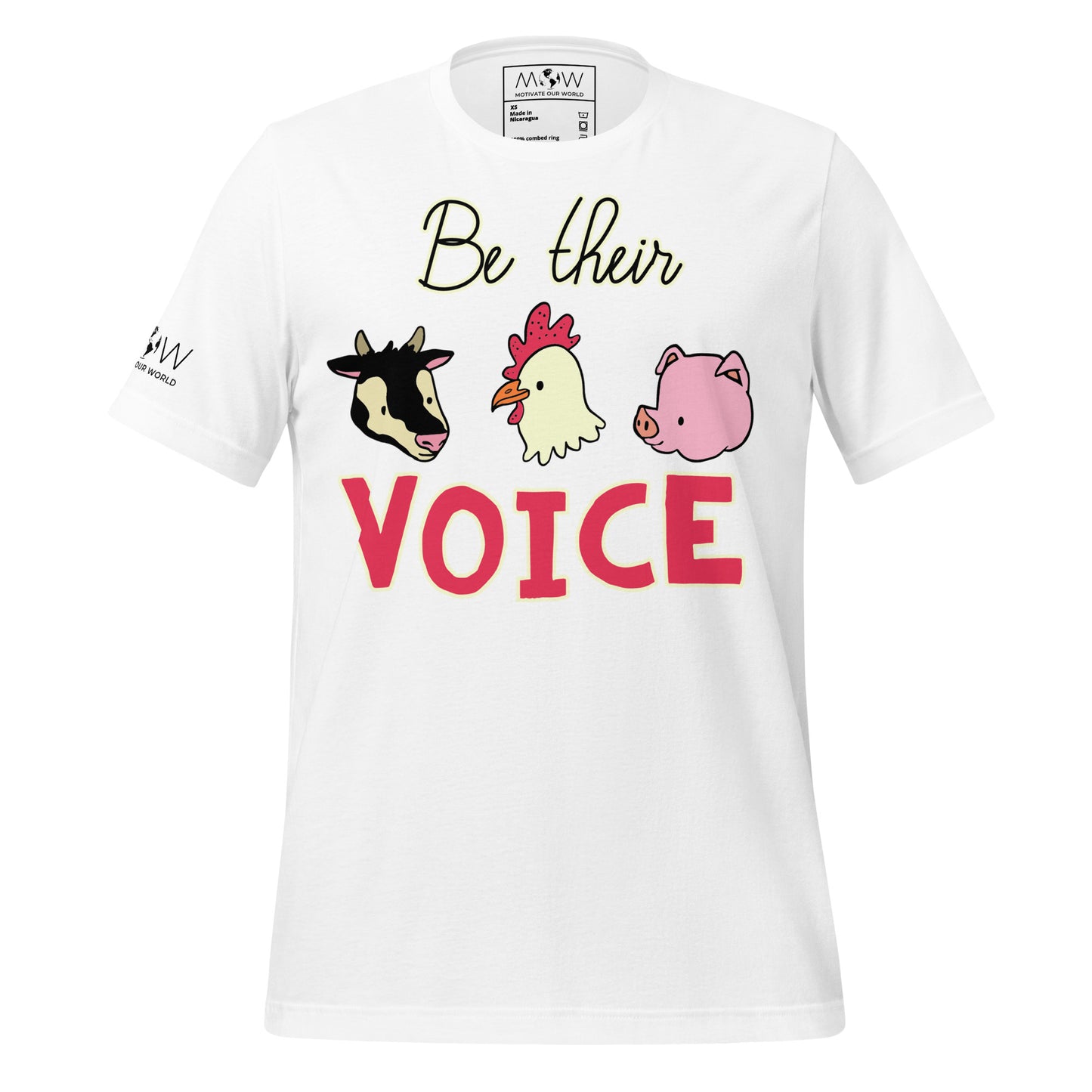 Be Their Voice White Motivational Men's T-Shirt