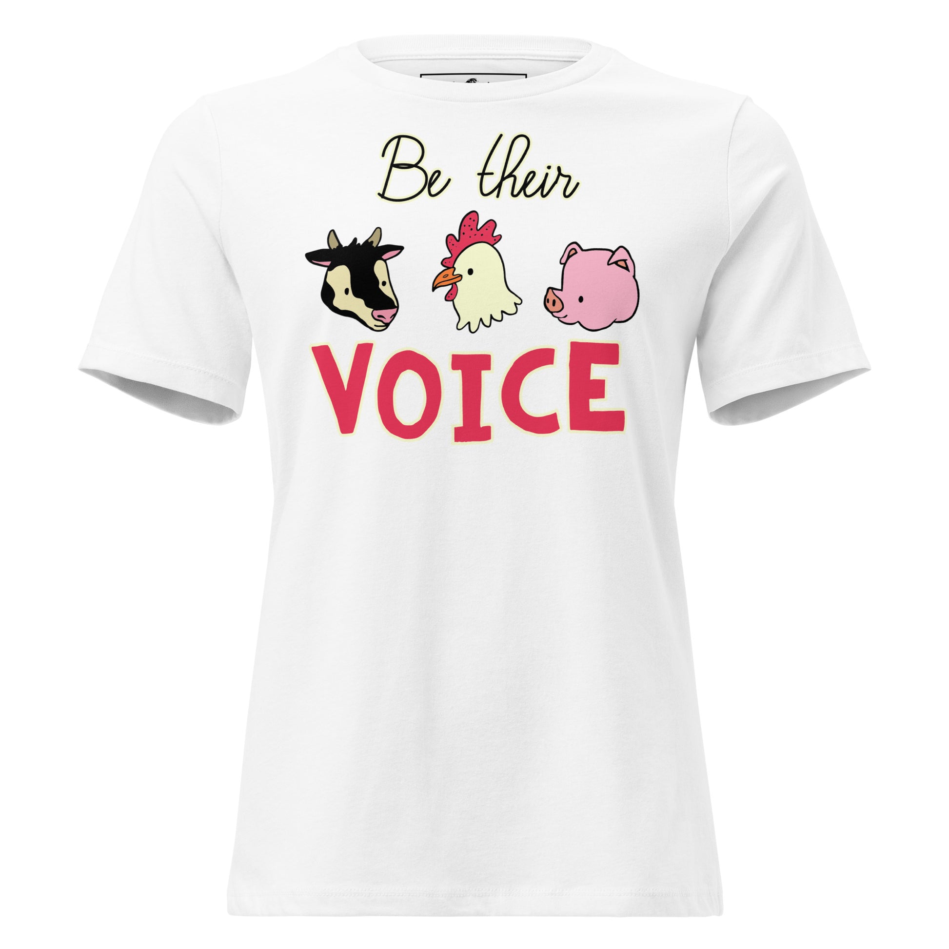 Be Their Voice White Motivational Women’s T-Shirt