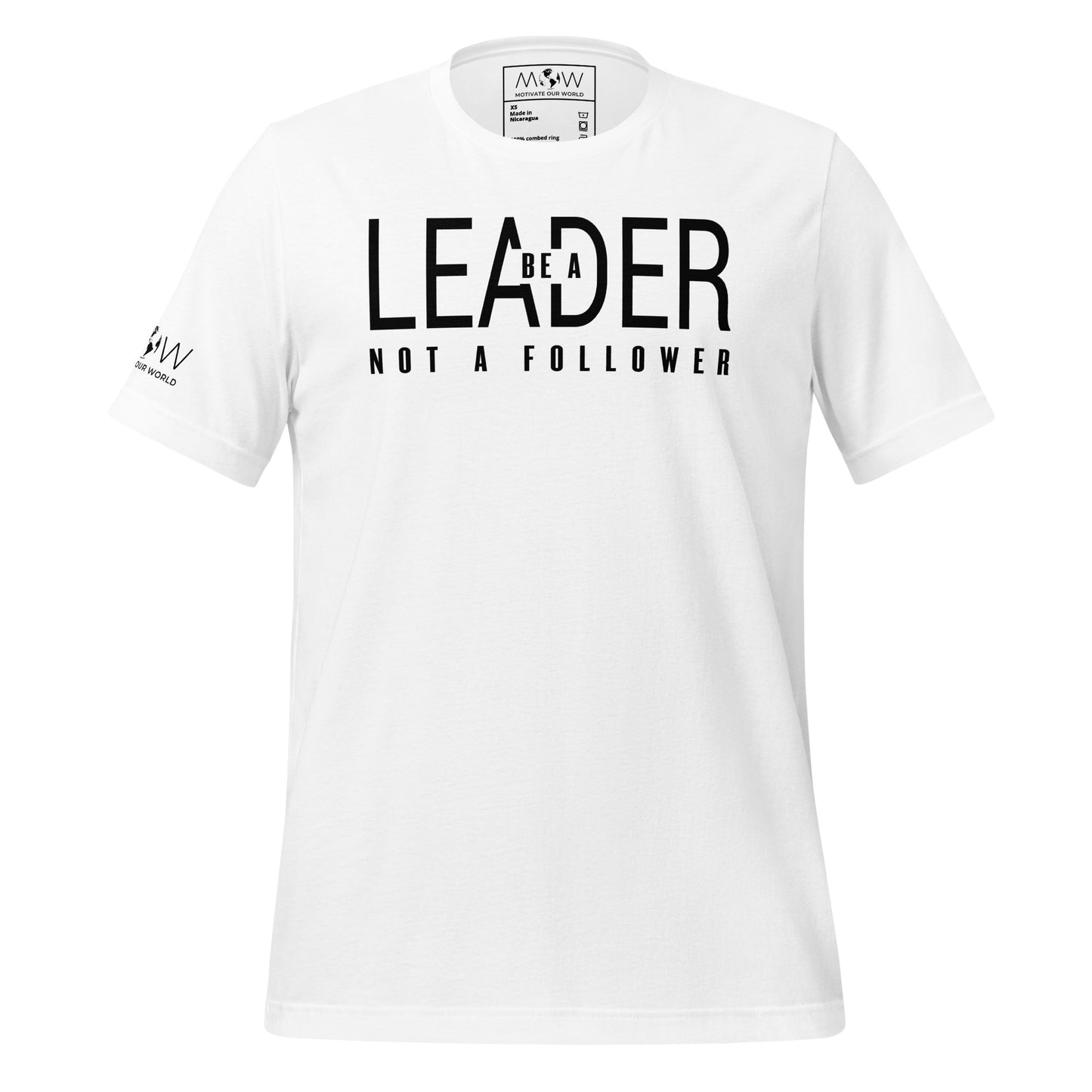 Be a Leader Not A White Motivational Men's T-Shirt