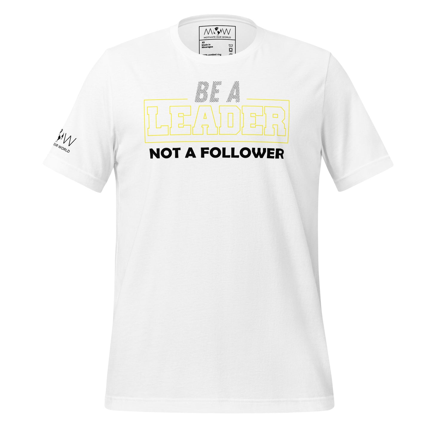 Be a Leader Not White Motivational Men's T-Shirt