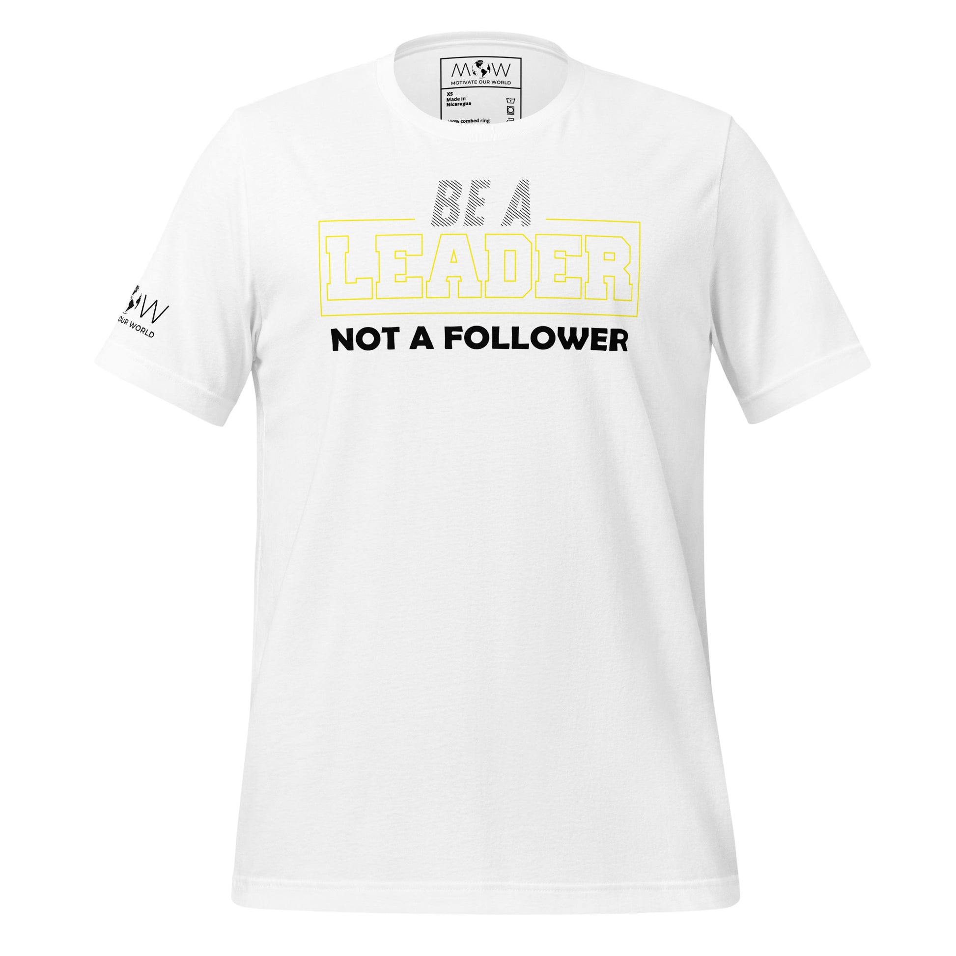 Be a Leader Not White Motivational Men's T-Shirt