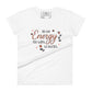 Be the Energy Floral Design Women’s Motivational White T-Shirt
