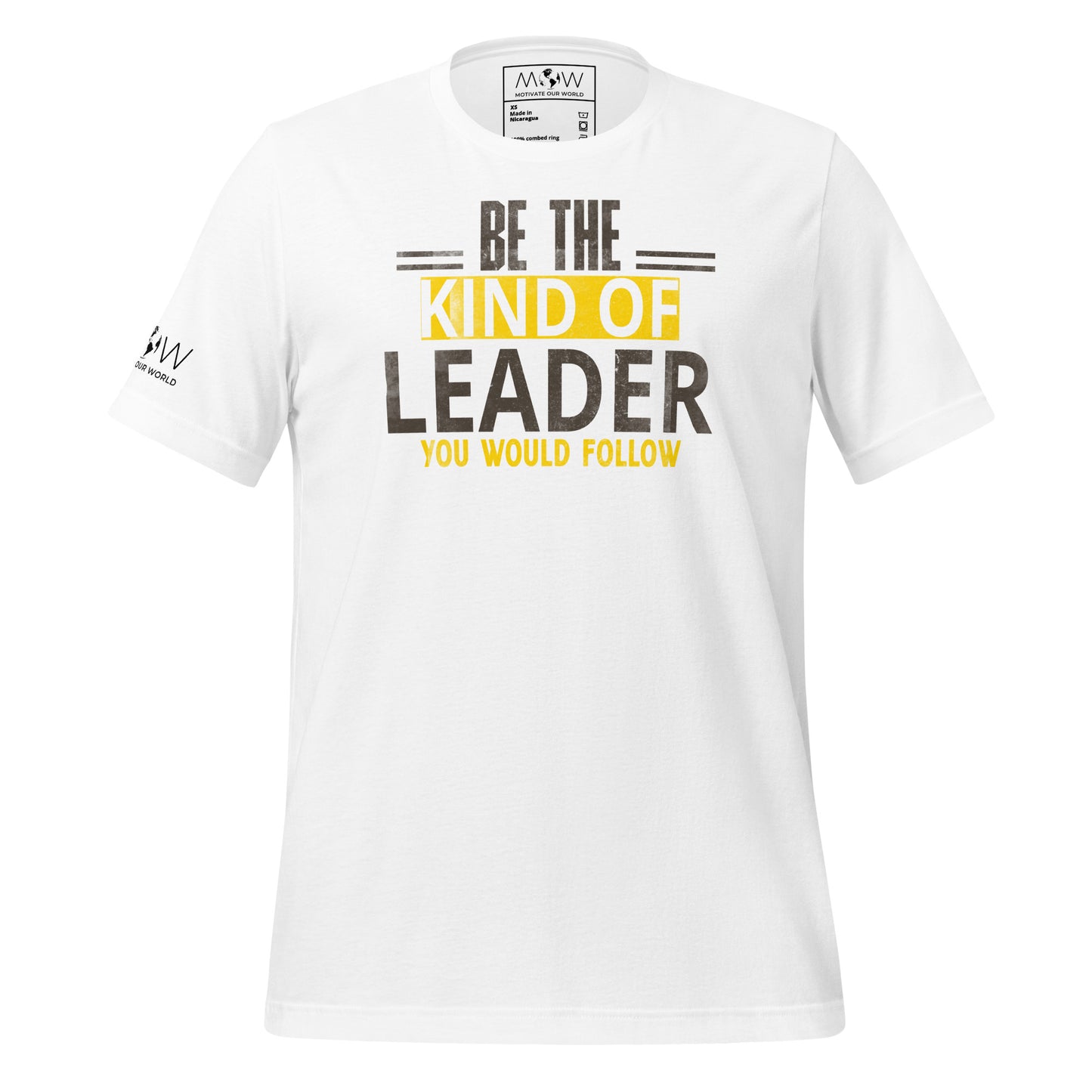 Be the Kind of Leader White Motivational Men's T-Shirt