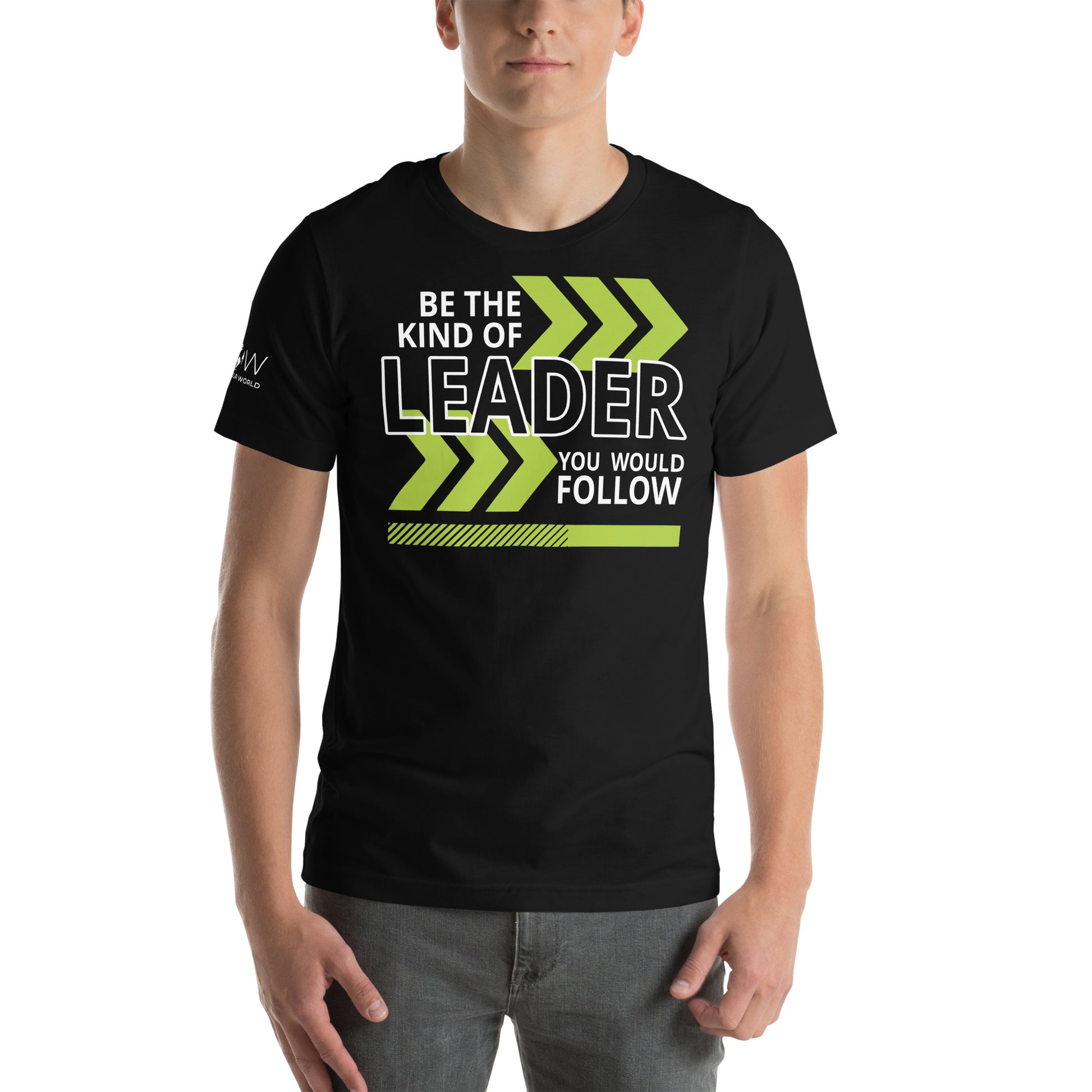 Be the Kind of Leader You Black Motivational Men's T-Shirt