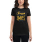 Be the Reason Someone Smiles Today Women’s Motivational Black T-Shirt