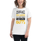 Because Butts White Motivational Women’s T-Shirt