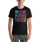 Believe, Achieve, Succeed Black Motivational Men's T-Shirt