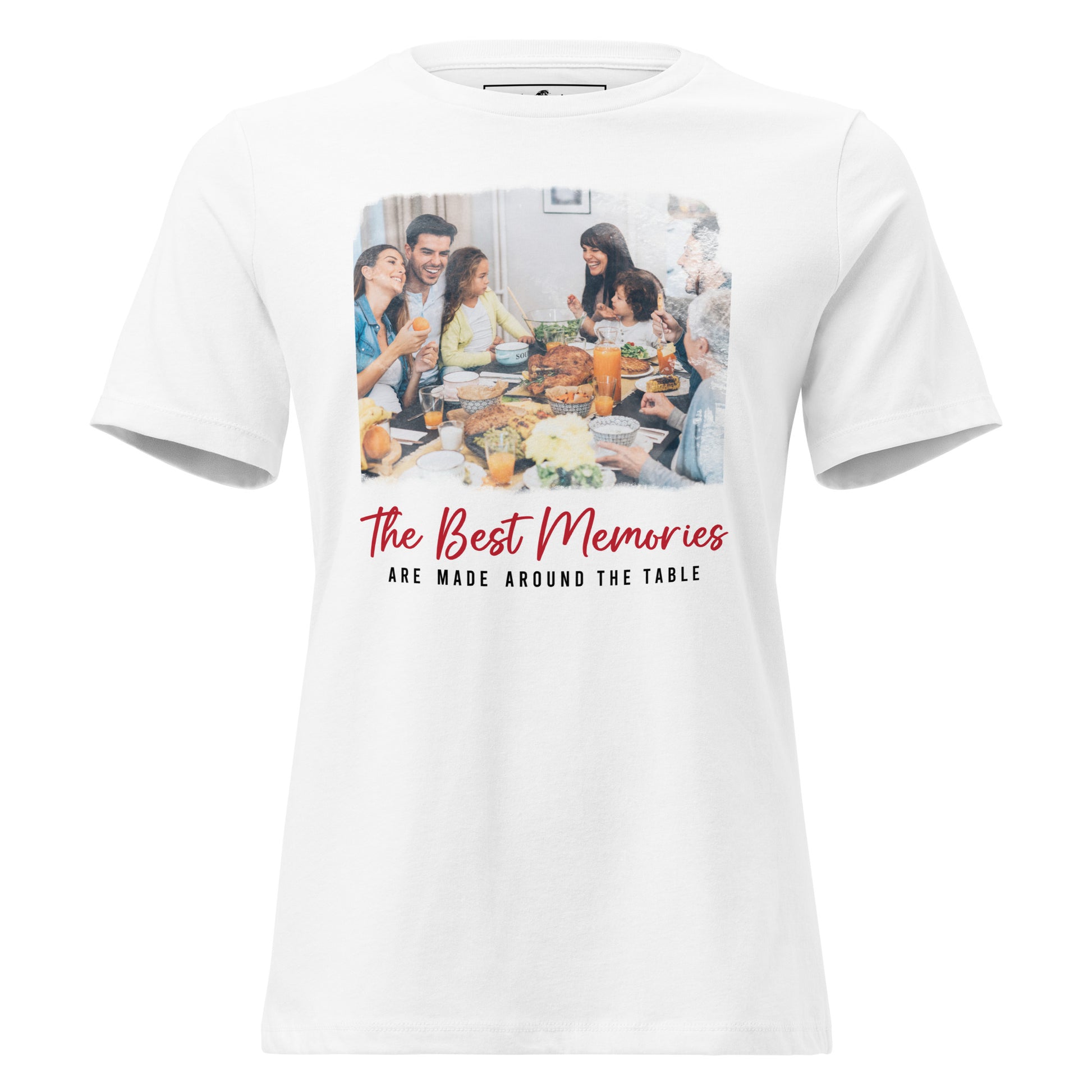 Best Memories Family Dinner White Motivational Women’s T-Shirt