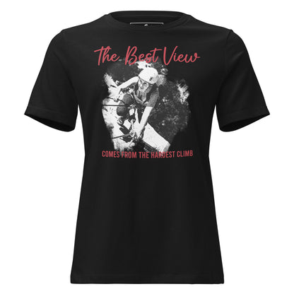 Best View Black Motivational Men's T-Shirt