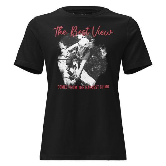 Best View Black Motivational Men's T-Shirt