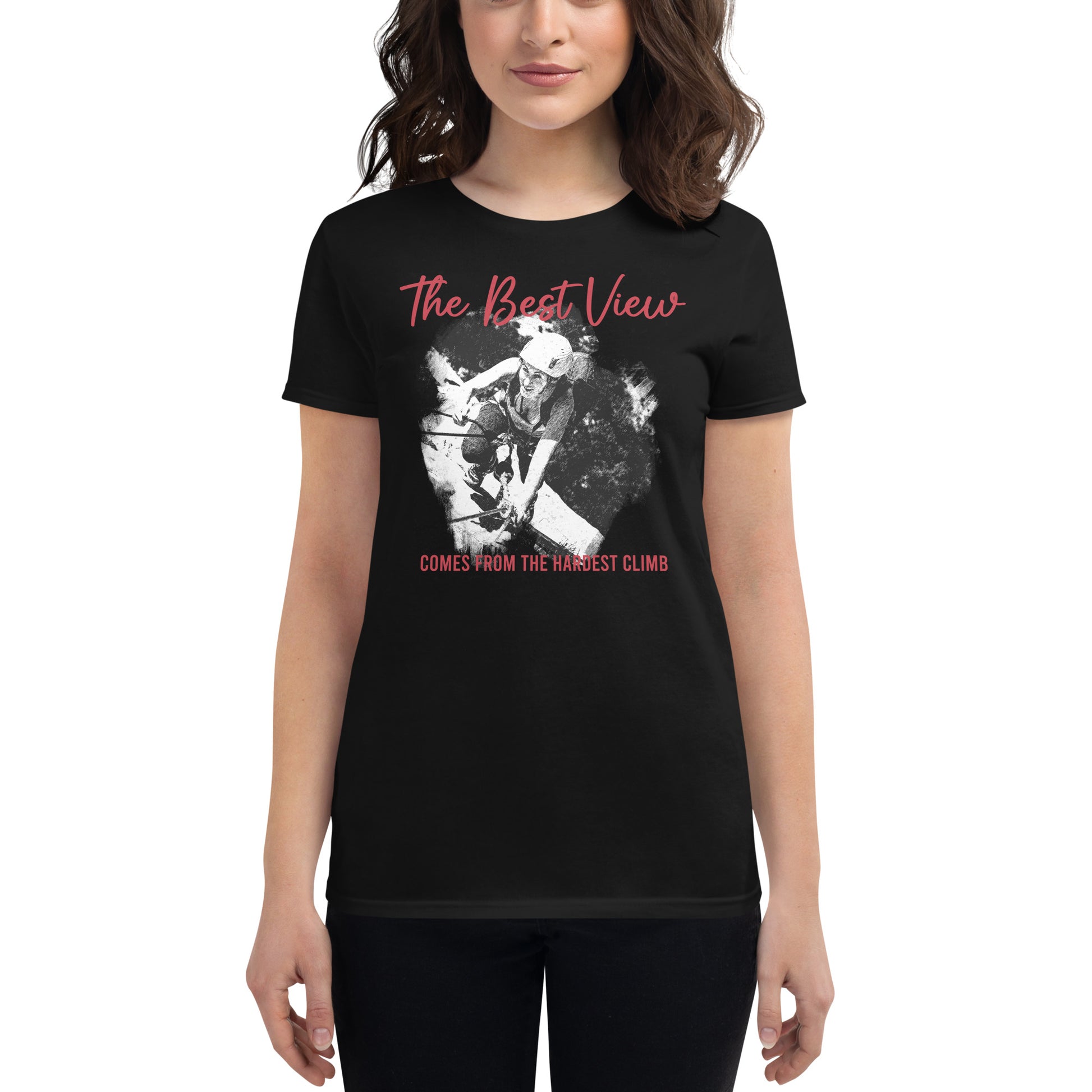Best View Women’s Monivational Black T-Shirt