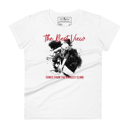 Best View Women’s Monivational White T-Shirt