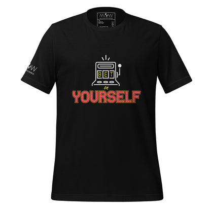 Bet On Yourself IV Men's Motivational Black T-Shirt