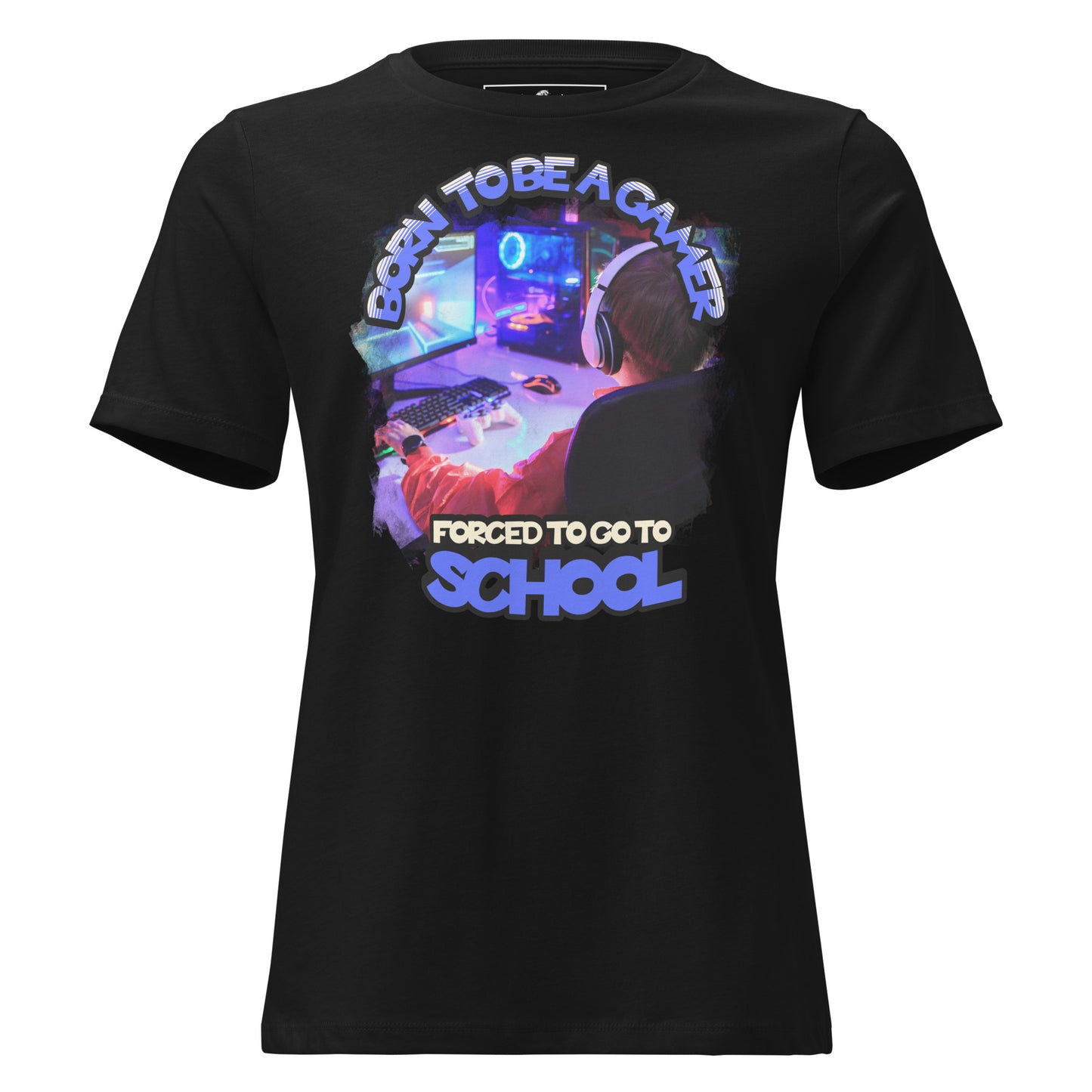 Born to Be a Gamer - Gaming Controller Black Motivational Women’s T-Shirt