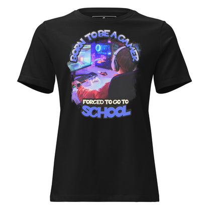 Born to Be a Gamer - Gaming Controller Black Motivational Women’s T-Shirt