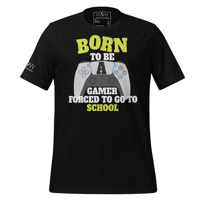 Born to Be a Gamer Black Motivational Men's T-Shirt