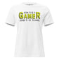 Born to Be a Gamer White Motivational Women’s T-Shirt