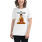 Buddha Serenity White Motivational Women’s T-Shirt