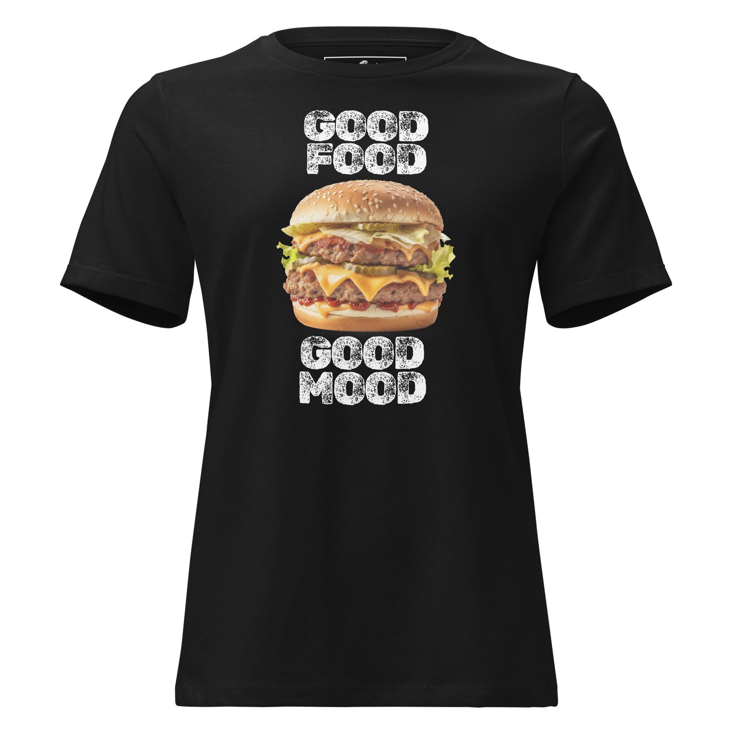 "Burger Lover" Black Motivational Women’s T-Shirt