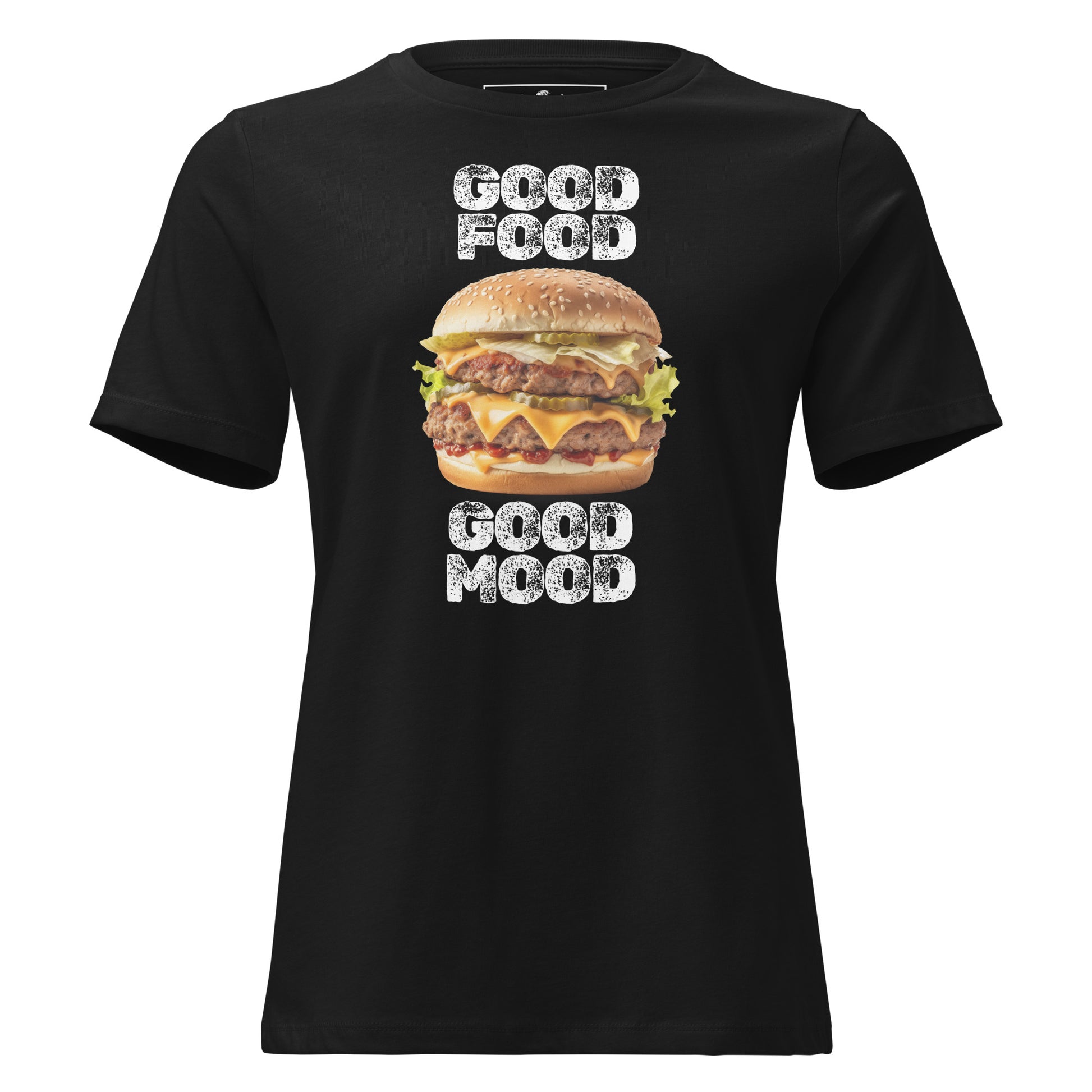 "Burger Lover" Black Motivational Women’s T-Shirt