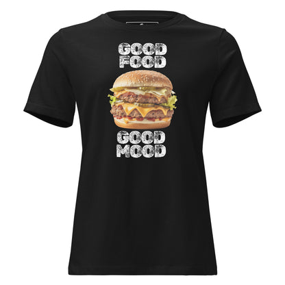 "Burger Lover" Black Motivational Women’s T-Shirt