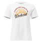 Calories Don’t Count On The Weekend Croissant Hearts White Motivational Women’s T-Shirt