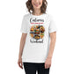 Calories Don’t Count On The Weekend Food Collage White Motivational Women’s T-Shirt Lifestyle