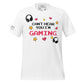 Can't Hear You I'm Gaming - Bold Pixel Style White Motivational Men's T-Shirt