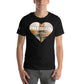 Celebrate Diversity Heart Black Motivational Men's T-Shirt