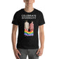 Celebrate Diversity Pride Flag Black Motivational Men's T-Shirt
