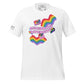 Celebrate Diversity Rainbow White Motivational Men's T-Shirt