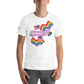 Celebrate Diversity Rainbow White Motivational Men's T-Shirt