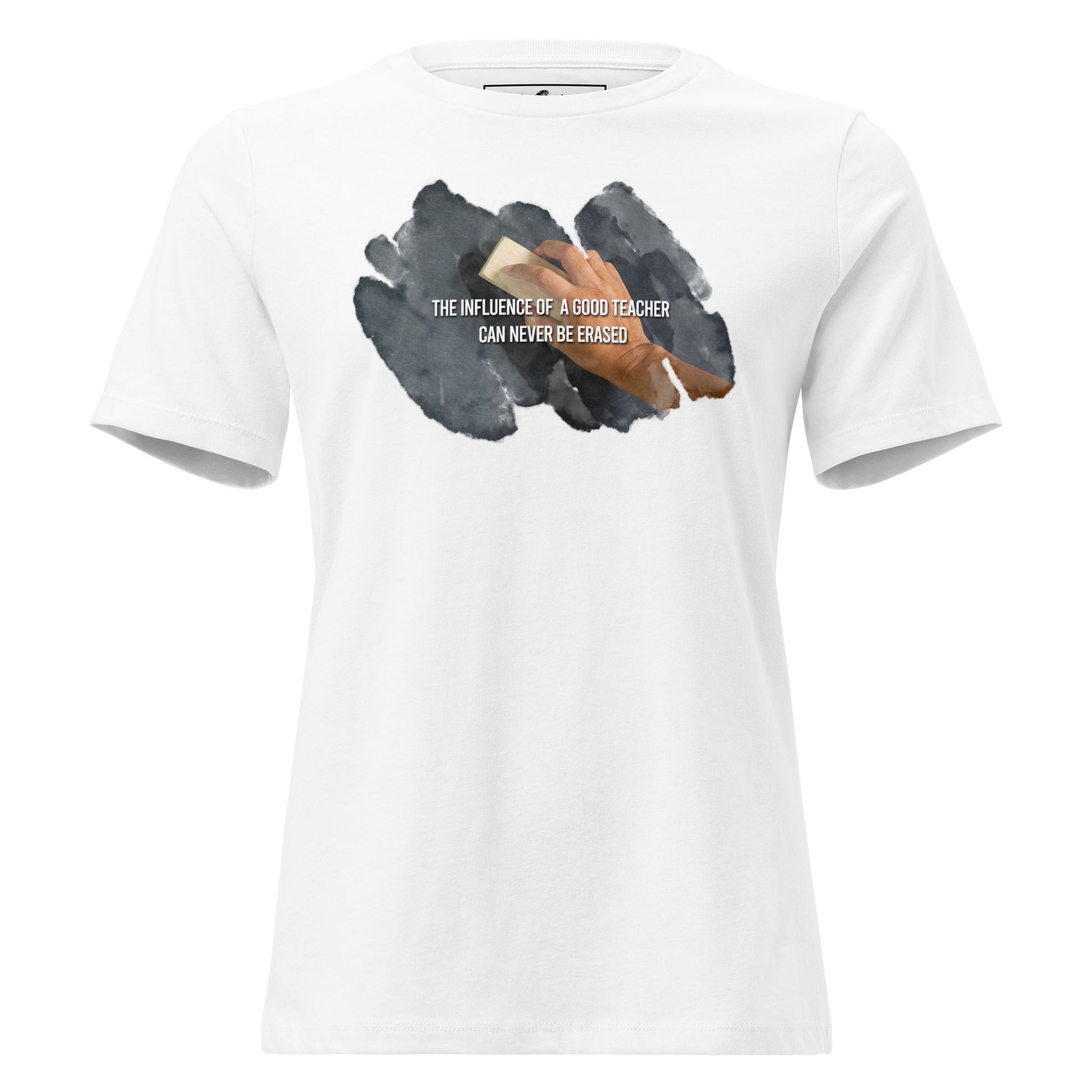 Chalkboard Teacher's Legacy White Motivational Women’s T-Shirt