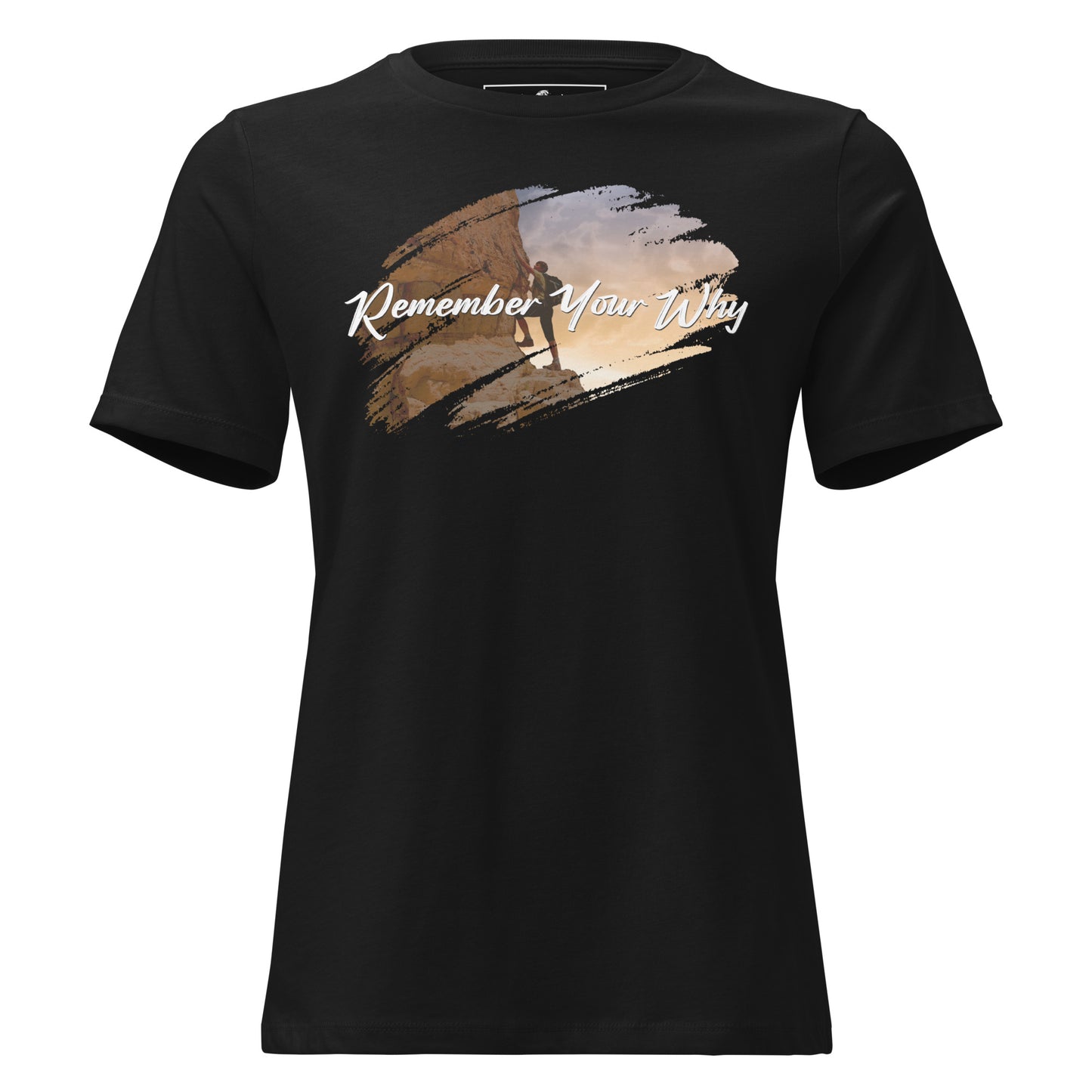 Climb Higher Black Motivational Women’s T-Shirt