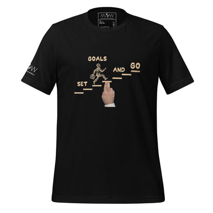 Climb the Steps Men's Motivational Black T-Shirt