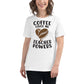 Coffee Bean - Teacher Powers White Motivational Women’s T-Shirt Lifestyle