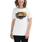 Coffee Makes Me Less Grumpy Warm Cup White Motivational Women’s T-Shirt Lifestyle
