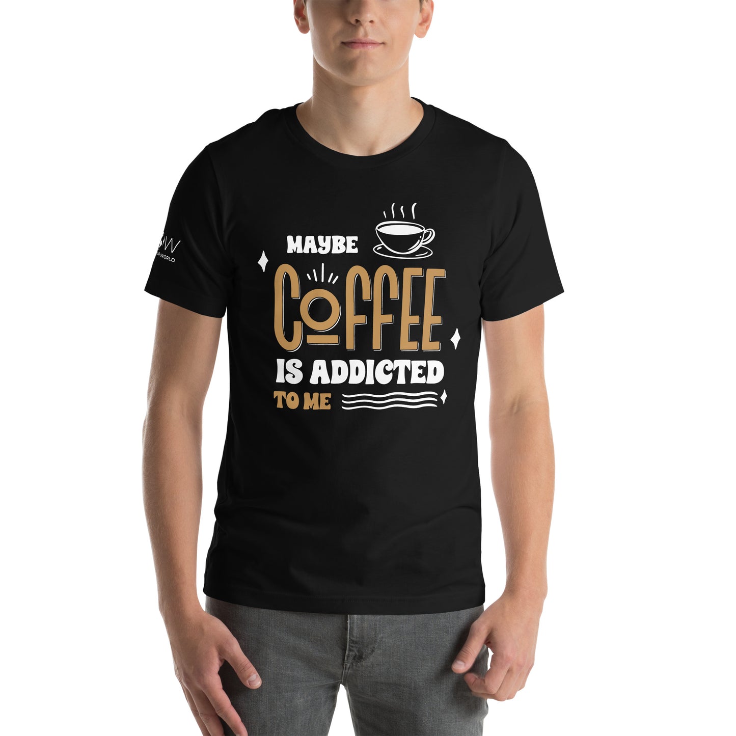 Coffee to Me Men's Motivational Black T-Shirt