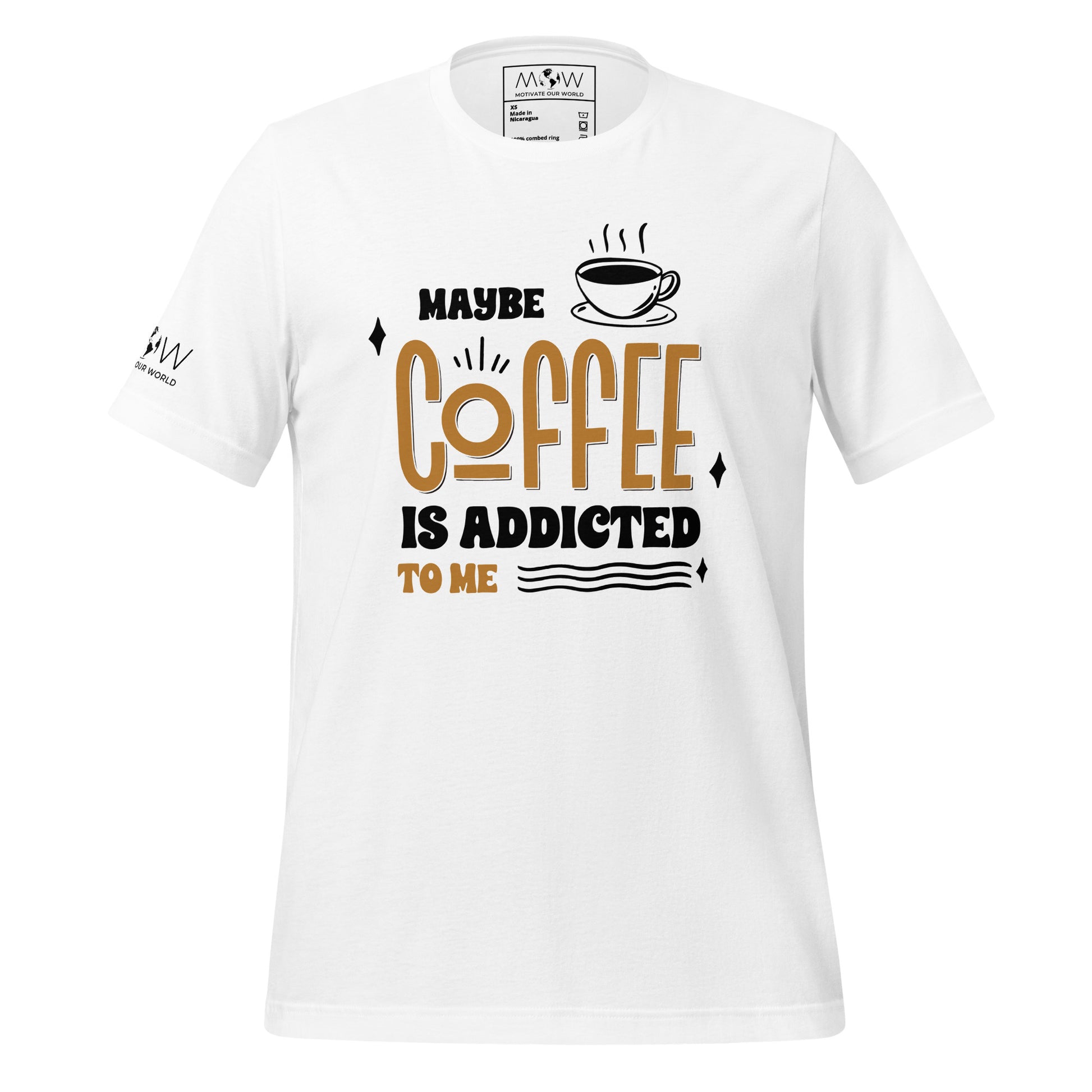 Coffee to Me Men's Motivational White T-Shirt